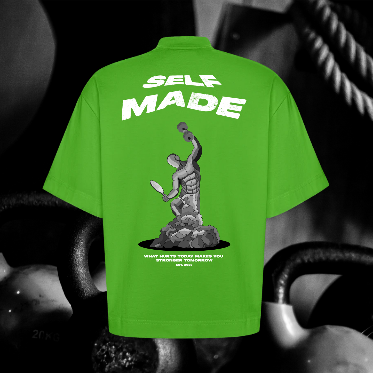 SelfMadeMan – Heavyweight Oversized Organic Boxy T-Shirt Made in EU