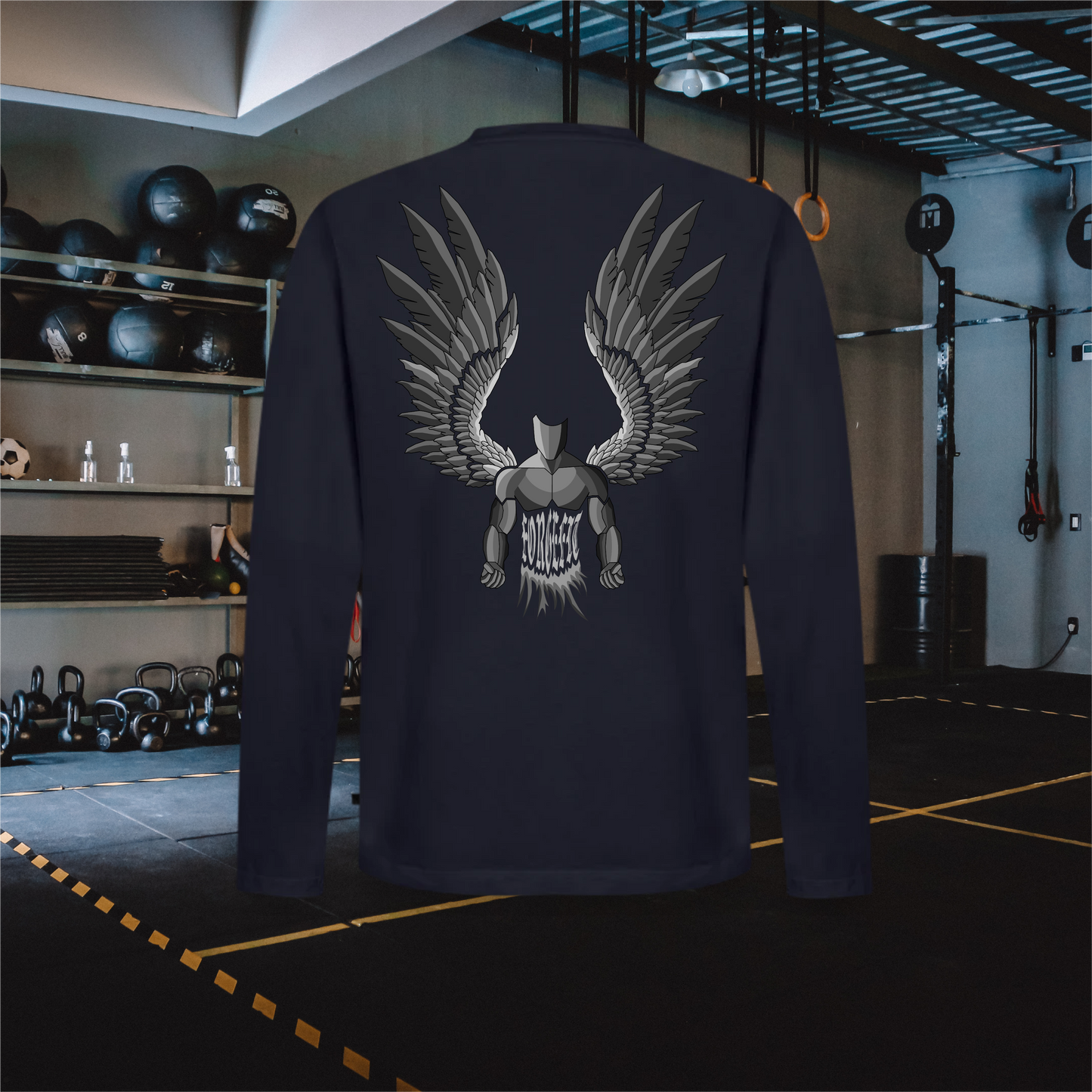 ForgeFitAngel – Men's Premium Organic Long Sleeve Shirt