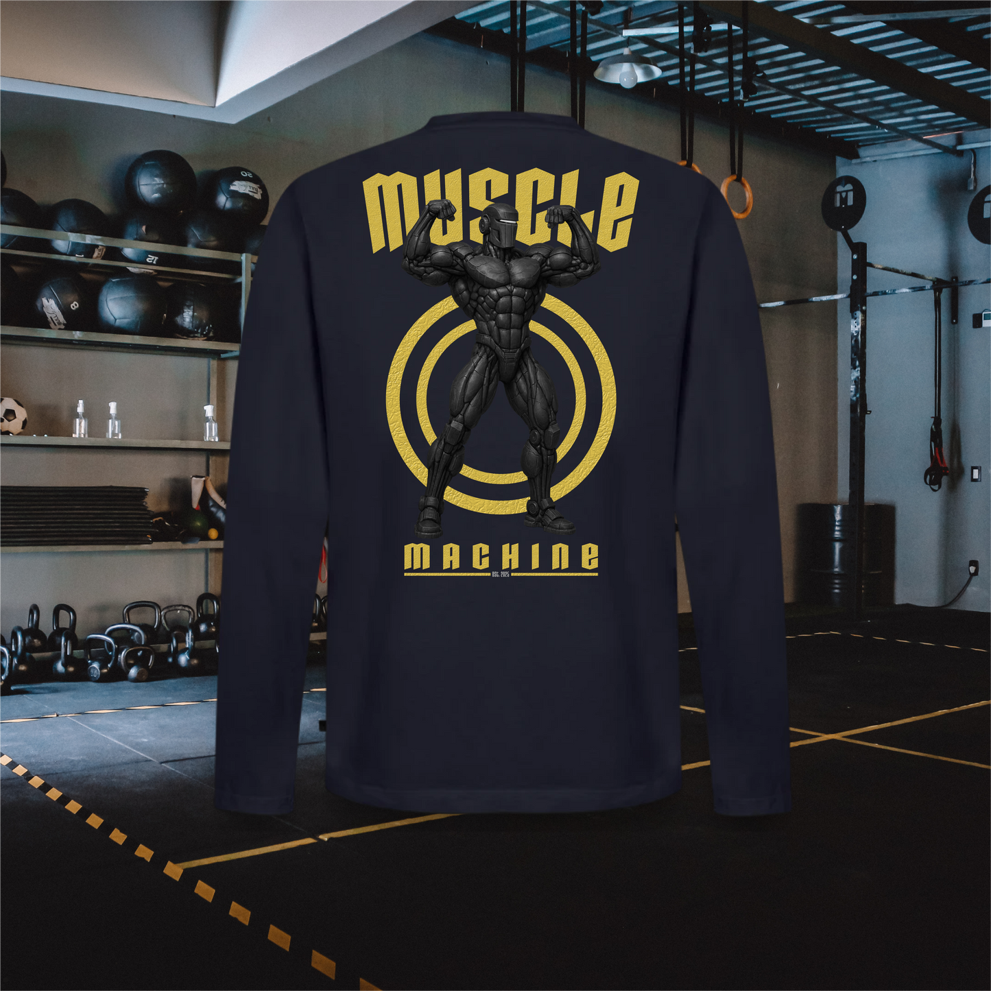 MuscleMachine – Men's Premium Organic Long Sleeve Shirt