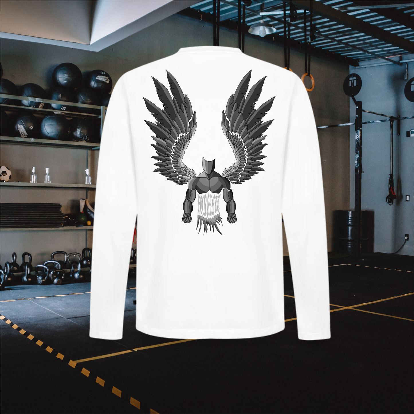 ForgeFitAngel – Men's Premium Organic Long Sleeve Shirt