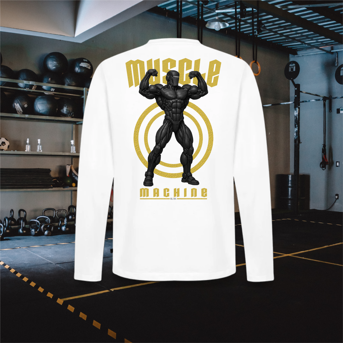 MuscleMachine – Men's Premium Organic Long Sleeve Shirt
