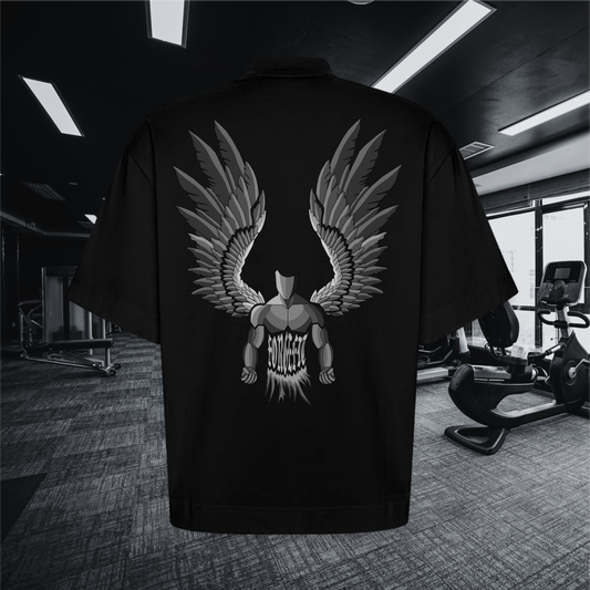 ForgeFitAngel – Heavyweight Oversized Organic Boxy T-Shirt Made in EU