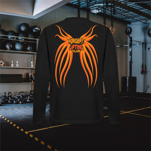 ForgeFitLiftingClubOrange – Men's Premium Organic Long Sleeve Shirt